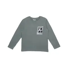 REDWOOD - Polo Estampado Manga Larga Niño