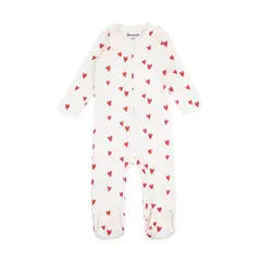 REDWOOD - Enterizo Pijama Corazones San Valentin Bebé Niña