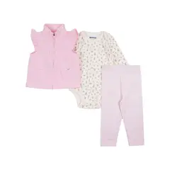 REDWOOD - Conjunto 3 Piezas Chaleco Bebé Niña