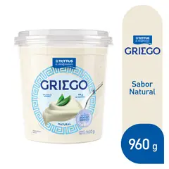 TOTTUS - Yogurt Griego Natural Botella 960 g