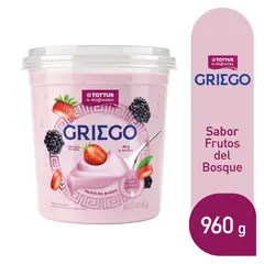 TOTTUS - Yogurt Griego Frutos del Bosque Botella 960 g
