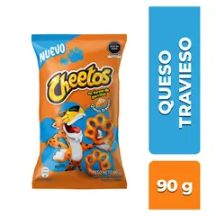 CHEETOS - Snack de Maíz Garritas Queso Travieso Bolsa 90 g