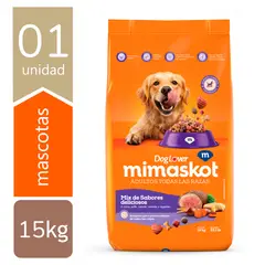 MIMASKOT - Alimento Seco Perros Adultos Mix de Sabores Bolsa 15 Kg