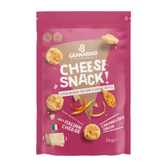 GRANAROLO - Snack de Queso Cebolla Caramelizada Bolsa 24 g