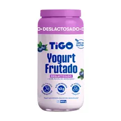 TIGO - Yogurt Frutado Arándano Deslactosado Pote 850 g