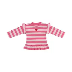 REDWOOD - Polo Manga Larga Rib Vuelos Bebé Niña