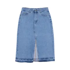 REDWOOD - Falda De Jean Midi Mujer