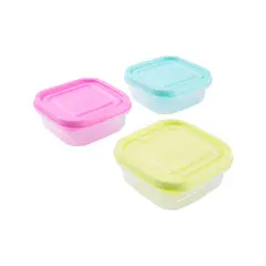 CASA JOVEN - Set Mini Contenedor Cuadrado Assort 6 Piezas 200 mL