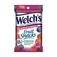 WELCHS - Gomitas Fruit Snacks Berries & Cherries Bolsa 64 g