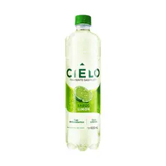 CIELO - Agua Con Gas Sabor Limón Botella 600 mL