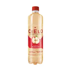 CIELO - Agua Con Gas Sabor Manzana Botella 600 mL