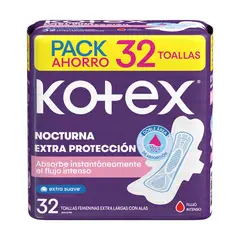 KOTEX - Toallas Higiénicas Nocturna Empaque 32 Und
