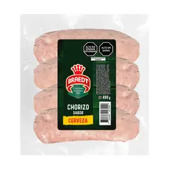 BRAEDT - Chorizo Sabor Cerveza Empaque 400 g