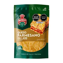 BRAEDT - Queso Parmesano Rallado Empaque 200 g