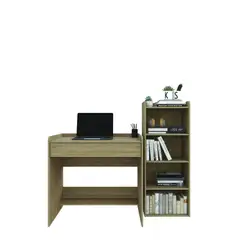 CASA JOVEN - Combo Estante 4 Div  Escritorio 1 Cajon