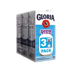GLORIA - Leche UHT Sin Lactosa Zero Lacto Pack 3 Cajas 946 mL