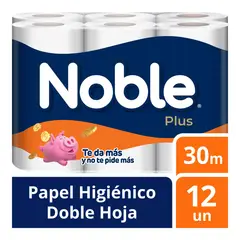 GLORIA - Papel Higiénico Noble Plus Empaque 12 Und