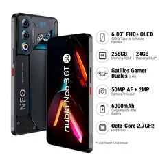 ZTE - Smartphone Nubia Neo 3Gt 5G 12+256Gb Gris