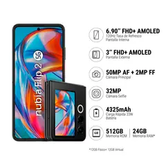 ZTE - Smartphone Nubia Flp 2 5G 12+512Gb Negro