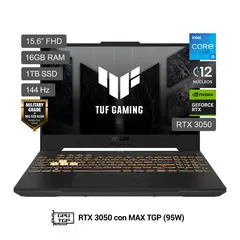 ASUS - Laptop Tuf Ci5 12500H 16GB 1TB Ssd Rtx3050