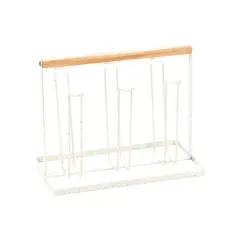 CASA JOVEN - Porta Vasos Cromado Beige 24X13X19