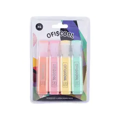 OFISCOOL - Ofis Set x4 Resaltadores Pastel
