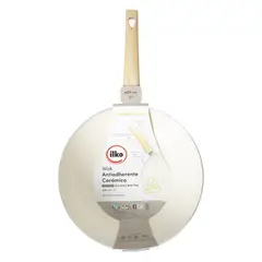 ILKO - Wok Cerámico Blanco 28 cm
