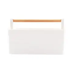 CASA JOVEN - Caja Organizadora Aza Madera 8 Divisiones Blanca