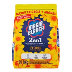 undefined - Detergente en Polvo Magia Blanca Floral Bolsa 8 Kg
