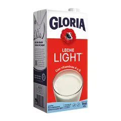 GLORIA - Leche Light UHT Caja 946 mL