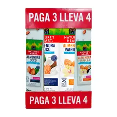 NATURES HEART - Bebida Vegetal Pack 4 Cajas 946 mL