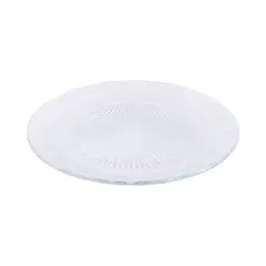 CASA JOVEN - Plato Vidrio Repujado Flores 25 cm