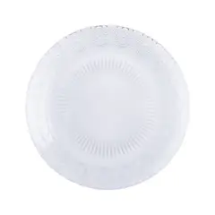 CASA JOVEN - Plato Vidrio Repujado Flores 18 cm