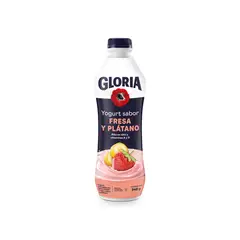 GLORIA - Yogurt Fresa Plátano Botella 946 g