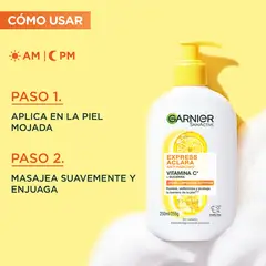 GARNIER - Crema Limpiadora Facial Vitamina C Envase 250 mL