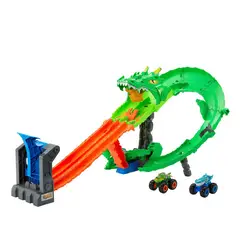 HOT WHEELS - Monster Trucks Sharks vs Dinos Dragon Destruction
