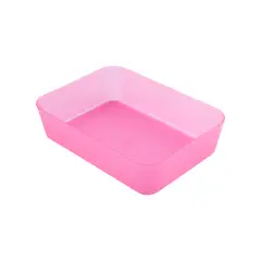 CASA JOVEN - Caja Organizadora de Escritorio Plástico 18x13x14 Fucsia