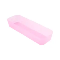 CASA JOVEN - Caja Organizadora de Escritorio Plástico 26x8x14 Chicle