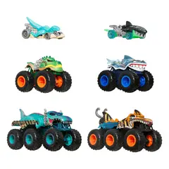 HOT WHEELS - Monster Trucks Sharks vs Dinos Multipack