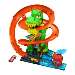 HOT WHEELS - T REX VS ESTACION DE BOMBEROS
