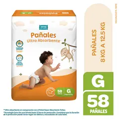 TOTTUS - Pañal Absorbente Talla G Empaque 58 Und