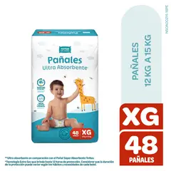 TOTTUS - Pañal Absorbente Talla XG Empaque 48 Und