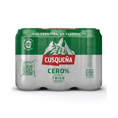 CUSQUEÑA - Cerveza Cero Trigo Sixpack Lata 355 mL
