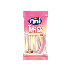 FINI - Gomitas Tubes Creamy Yogurt Fresa Bolsa 80 g