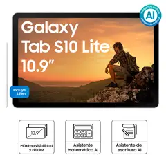 SAMSUNG - Tablet S10 Lite 6GB 128GB Silver