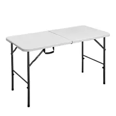 360 - Mesa Plegable Blanca 120x60x74Cm