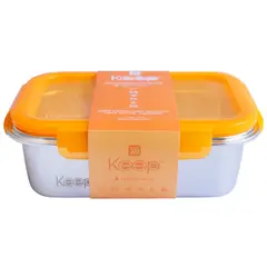 KEEP - Hermético Metálico Naranja 1300 mL