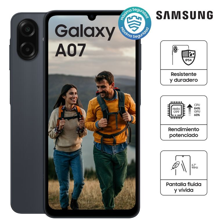 Smartphone Galaxy A07 4Gb 64Gb Black