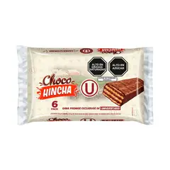 PRECIO UNO - Wafer Choco Hincha U Empaque 6 Und 132 g