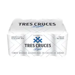 PRECIO UNO - Cervezas Tres Cruces Light Empaque 12 Und 355 mL